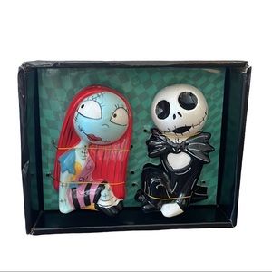 Disney Jack Skellington Sally Salt Pepper shaker set Nightmare Before Christmas